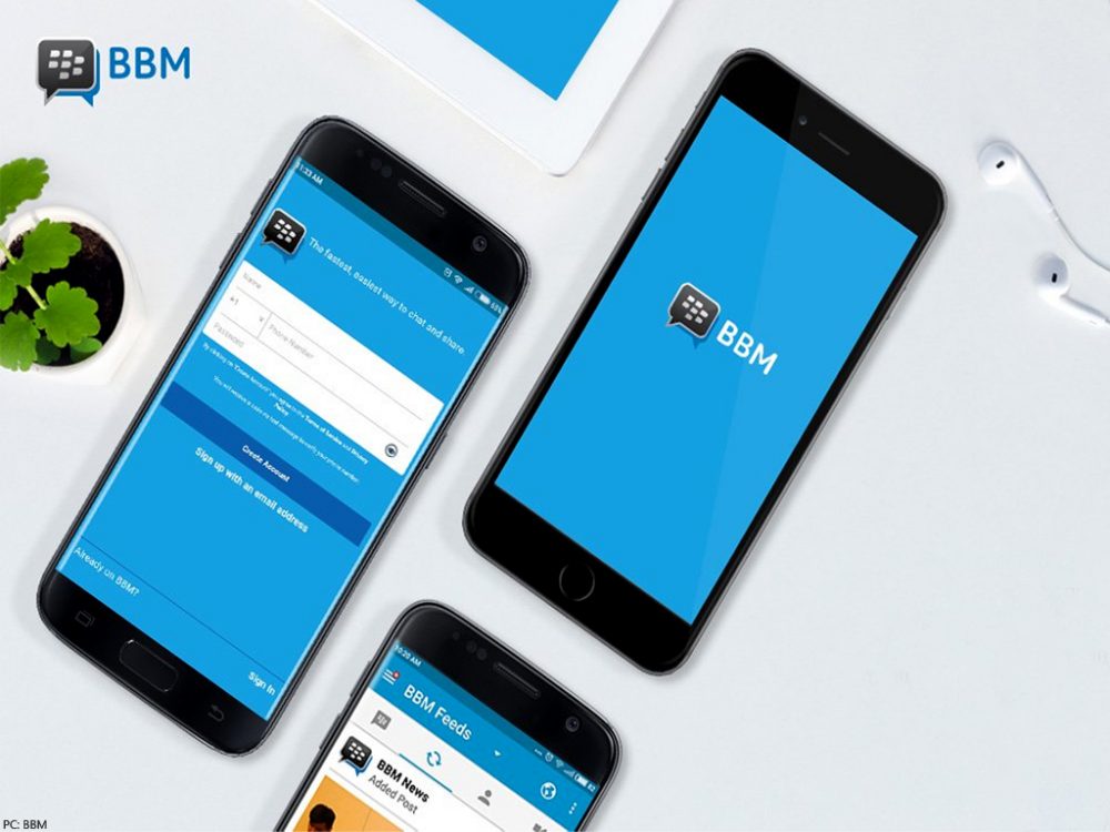 Tampilan Aplikasi BlackBerry Messenger di Smartphone