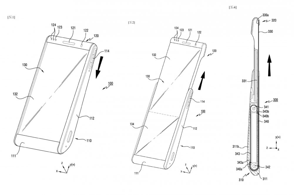 Desain Smartphone Layar Gulung Samsung