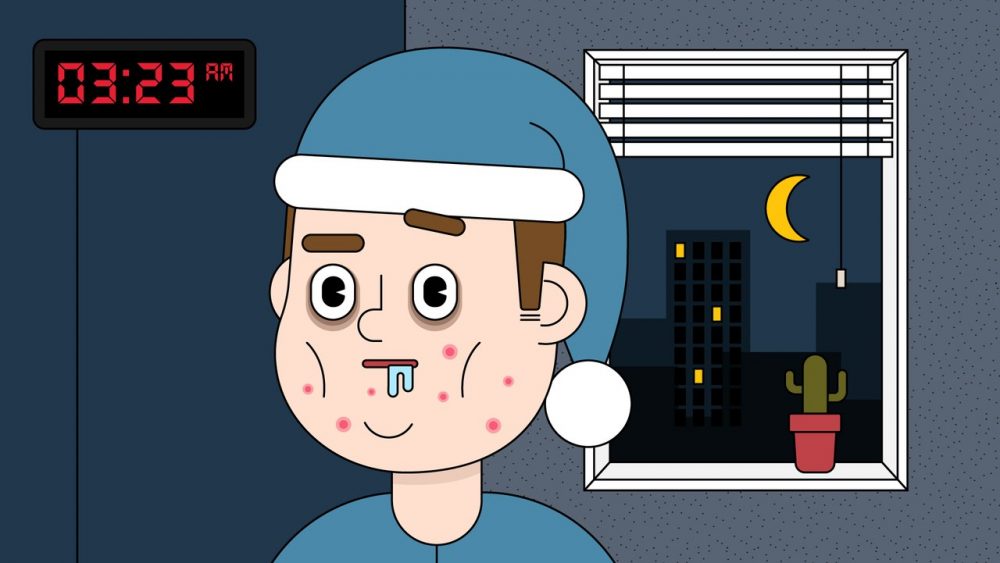 Ilustrasi Efek Kurang Tidur Pada Seseorang